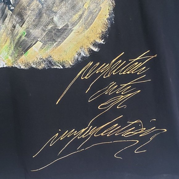 Vintage Kama 4X New Orleans Saints Hand Painted Shirt Size 3X 4X Some Cracking - Picture 4 of 12